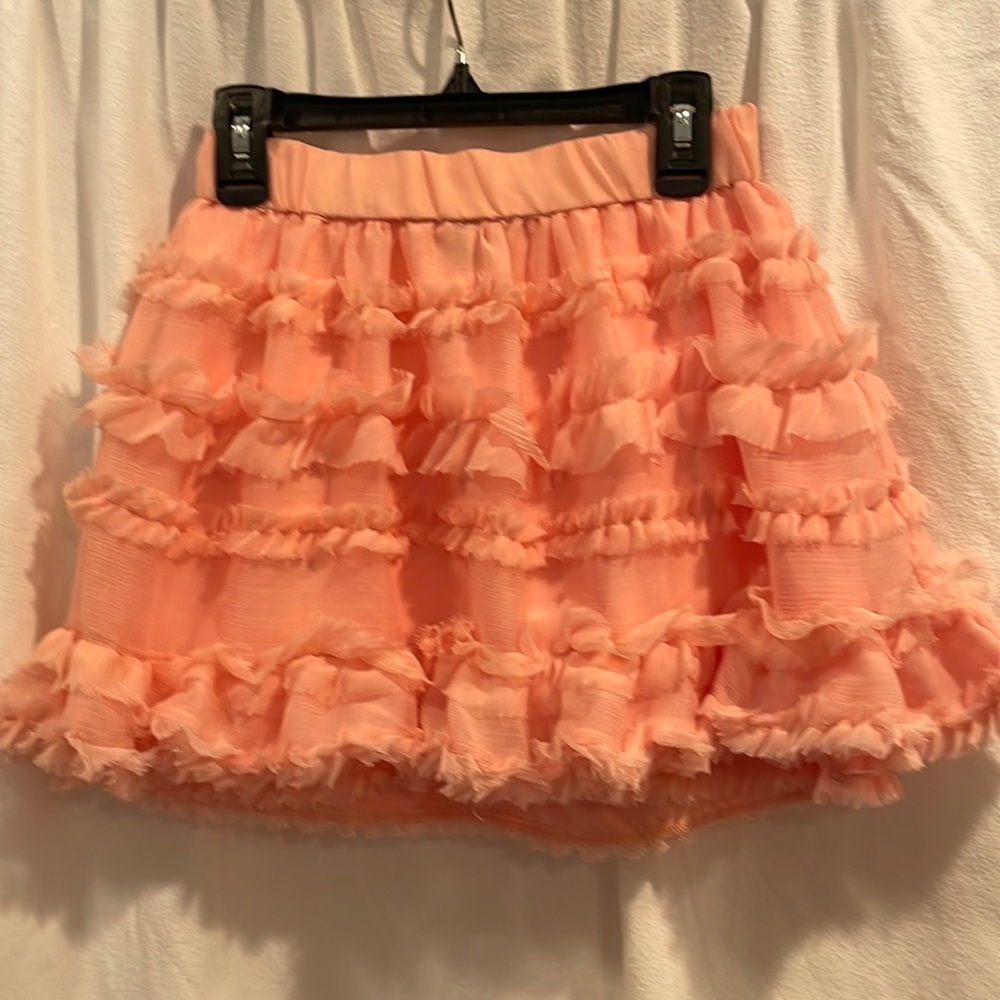 Gap Kids Girls Peach Ruffle Skirt